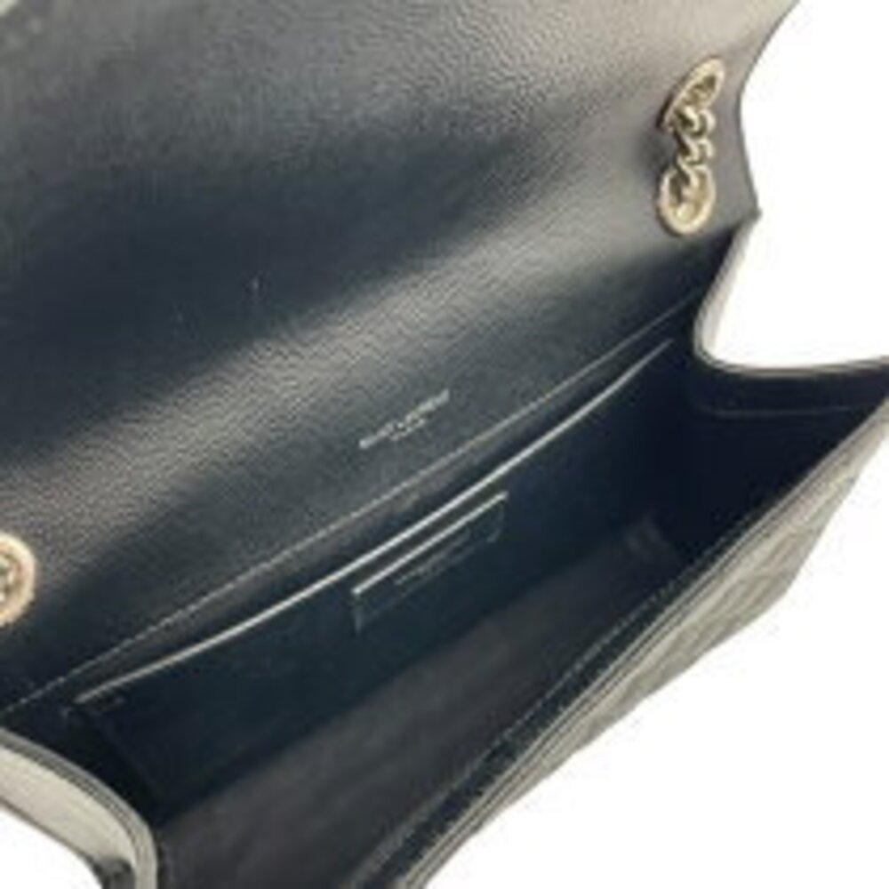 Saint Laurent Chain Caviar Black Bag Sterling Envelope Shoulder - Picture 5 of 11